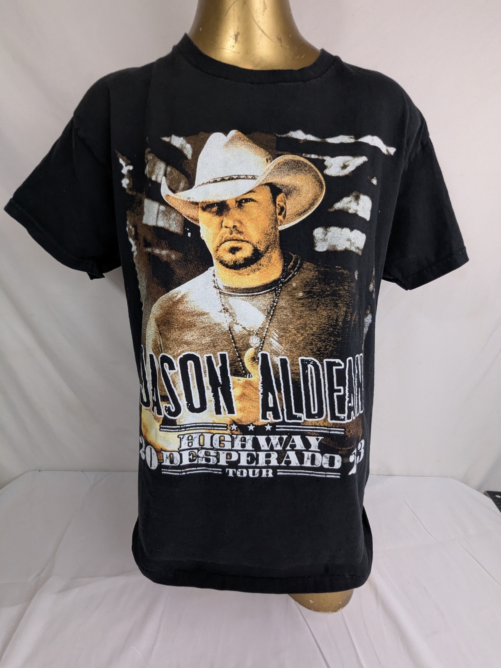 Jason Aldean Highway Desperado 2023 Tour Concert Tee Medium